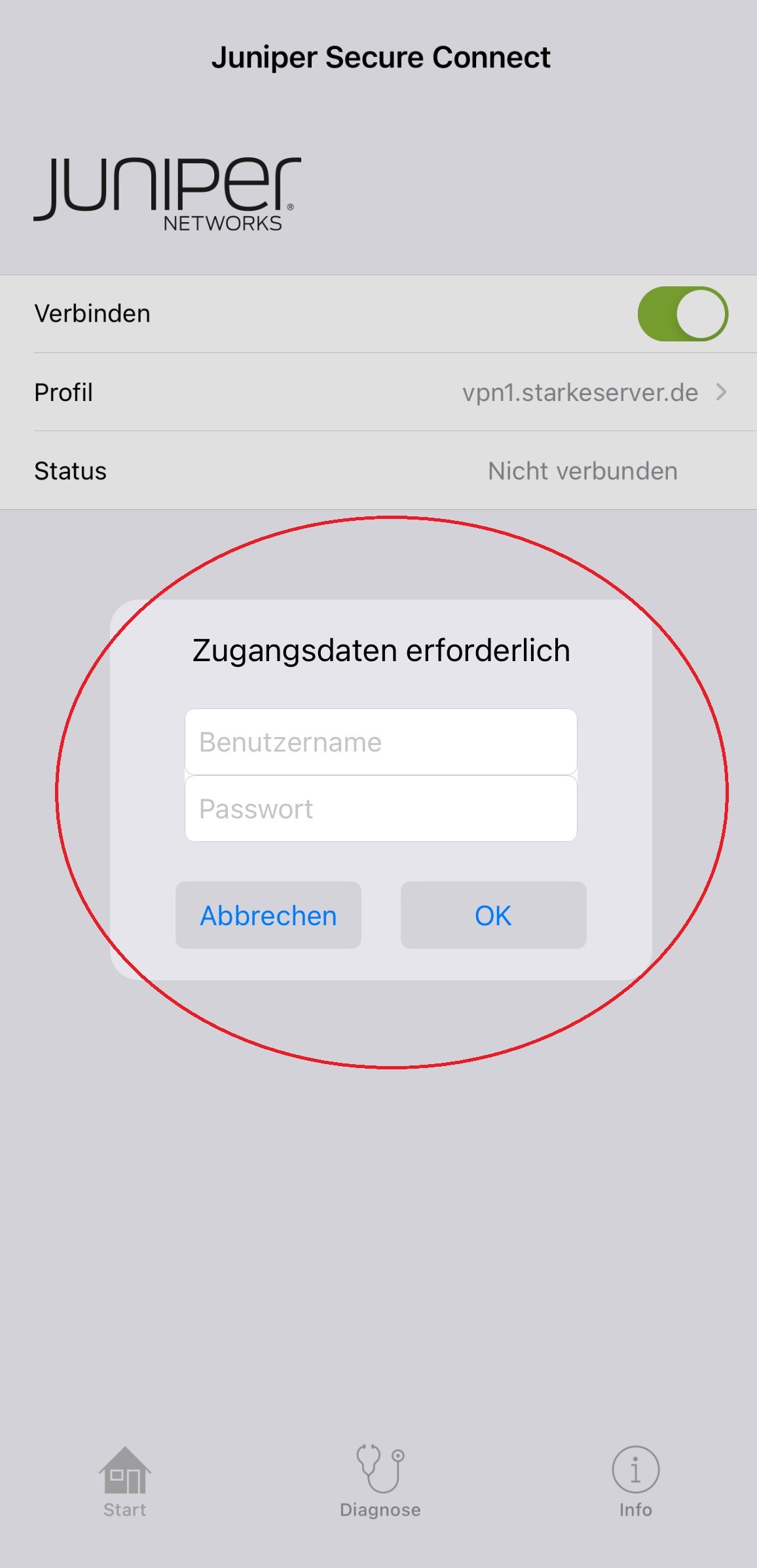 SRV: Juniper Client für Android und IOS